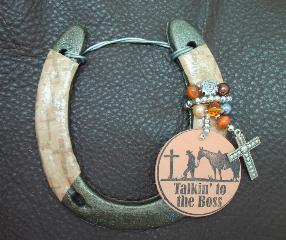 Big Lucky Horseshoe - Western Faith Talkin' To the Boss
