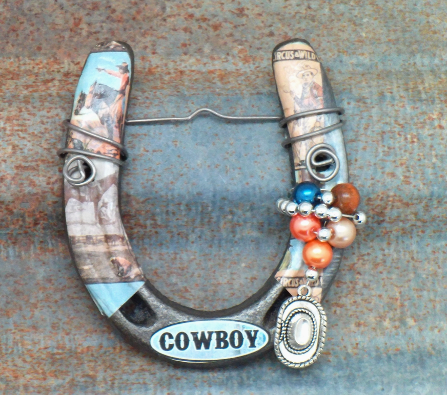 Little Lucky Horseshoe- Western Cowboy