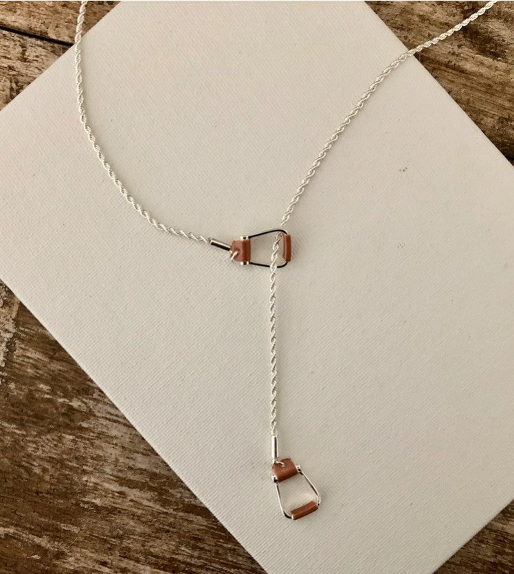 Saddle Stirrup "Y" Necklace