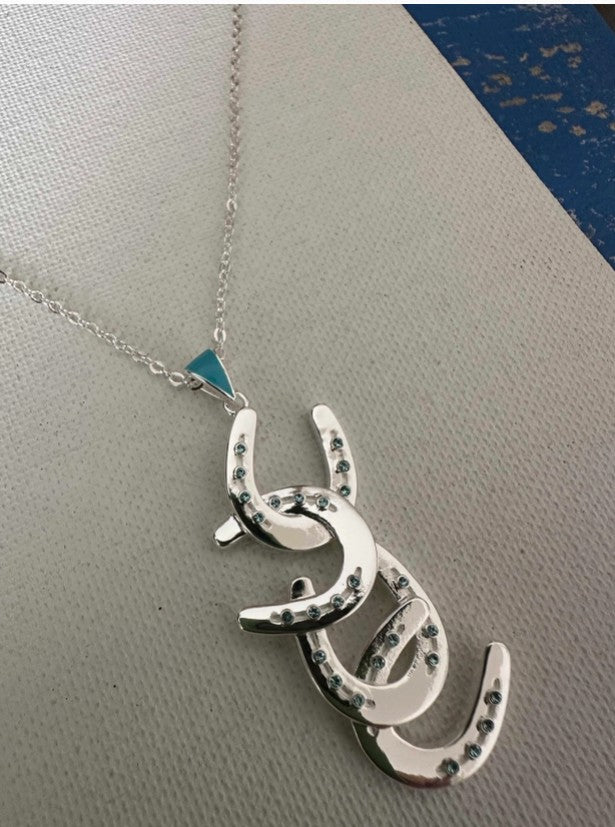 Four Horseshoe Necklace