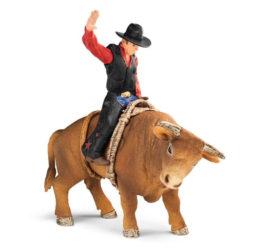 Schleich Cowboy with bull