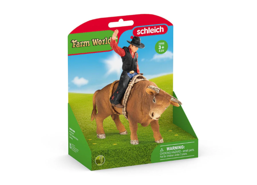 Schleich Cowboy with bull