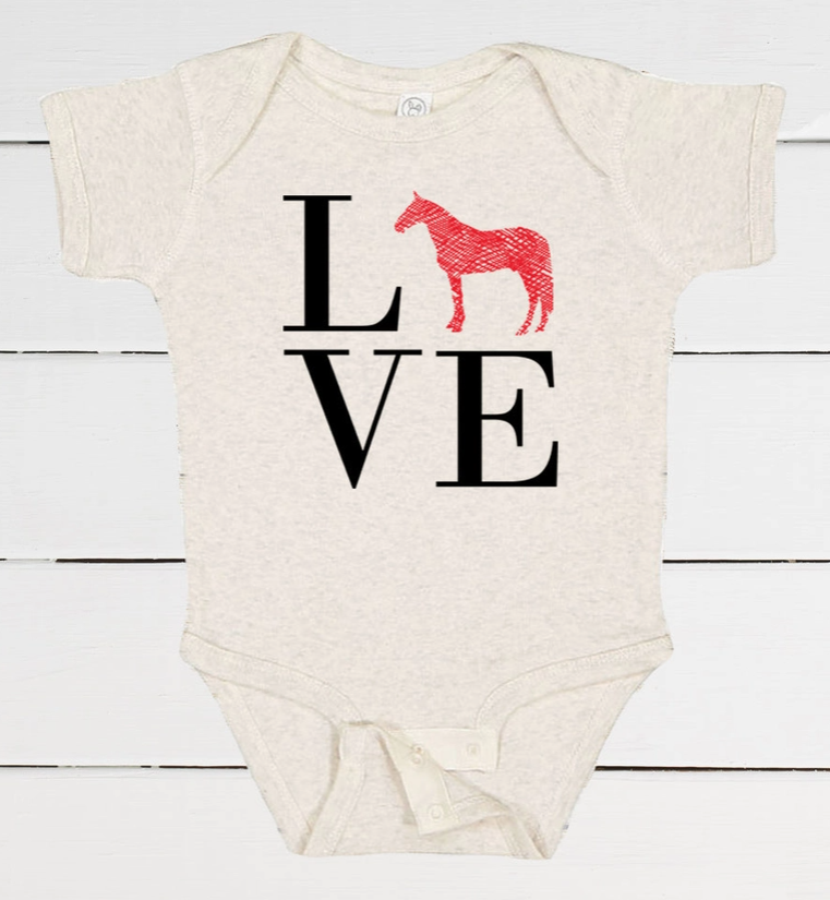 Love Horses Infant Bodysuit