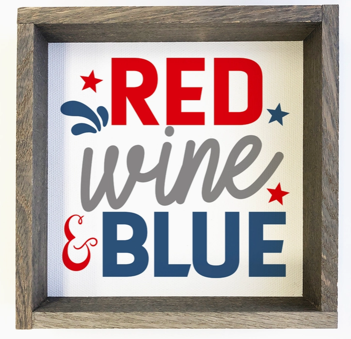 July 4th Signs- Red White & Blue