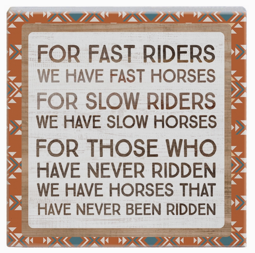 Fast Riders Horses - Small Talk Square