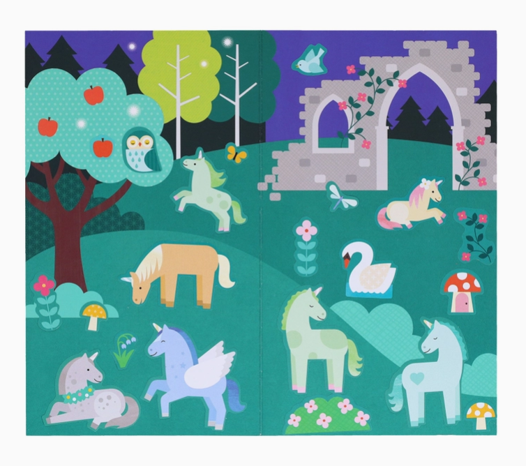 Mini Sticker Set: Unicorn Forest