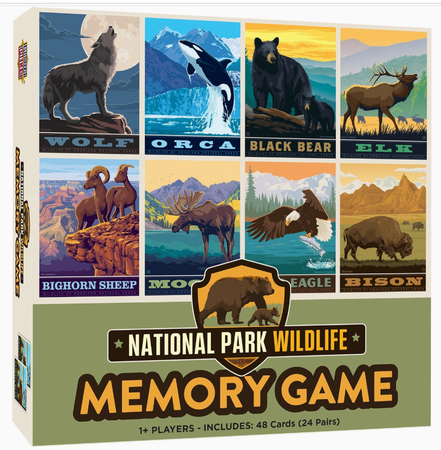 National Parks Wildlife Memory Game