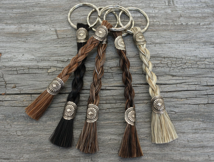 Horse Hair Keychains