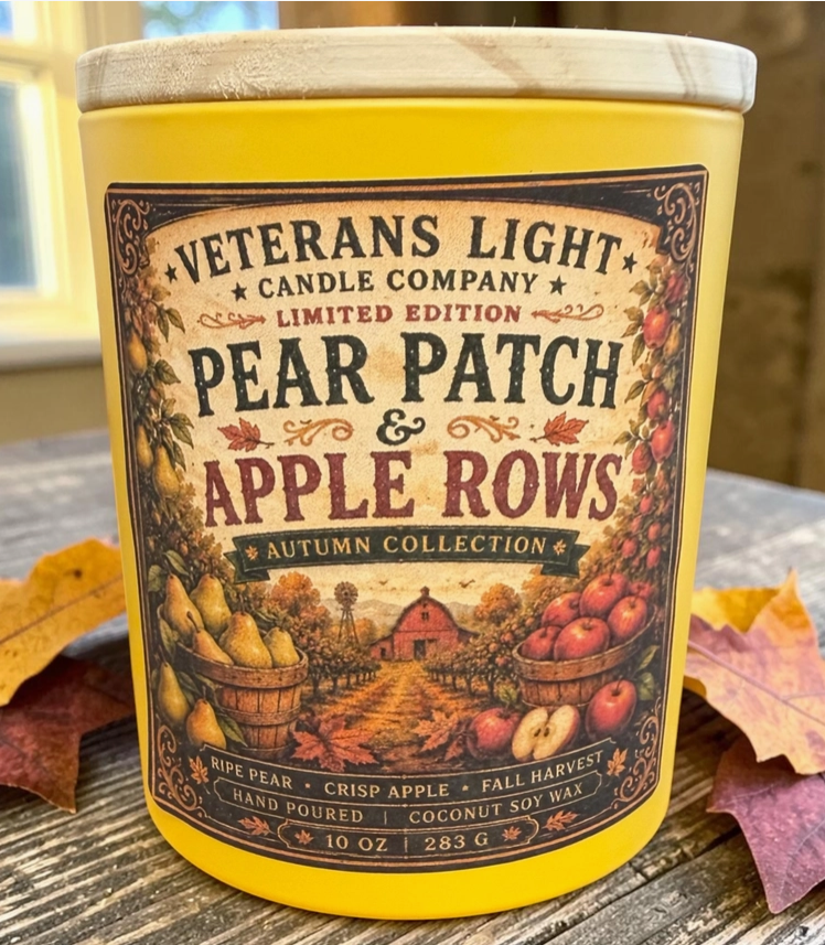 Pear Patch & Apple Rows |Pear, Apple & Spearmint 10 oz candle