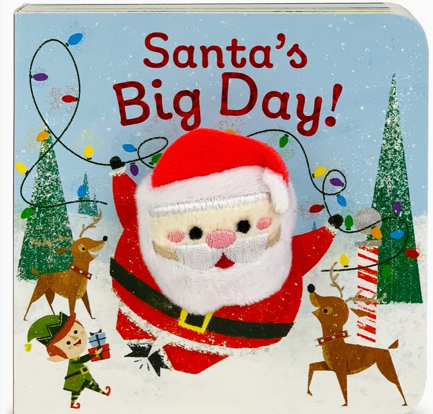 Santa's Big Day Christmas Finger Puppet Board Book