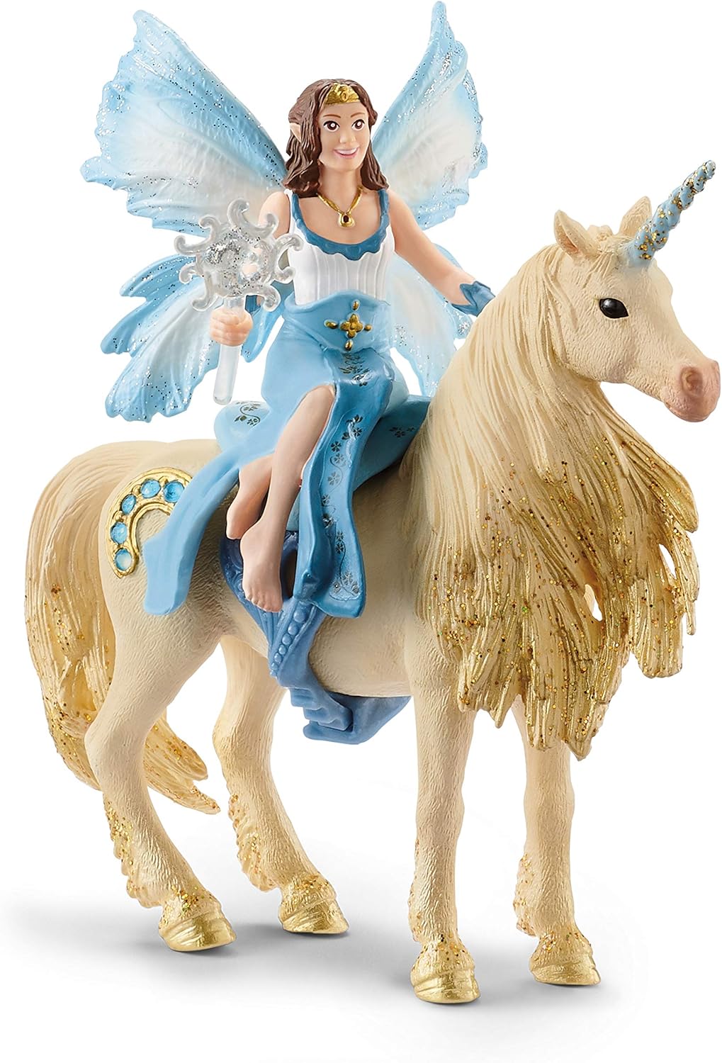 Schleich Eyela Riding on Golden Unicorn