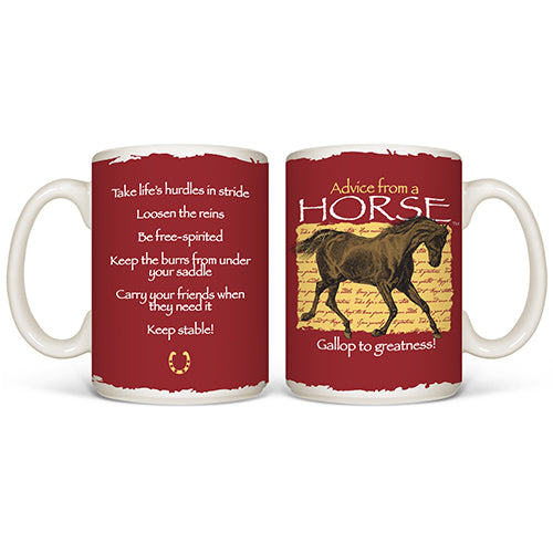 Advice from a Horse 15 oz coffee mug