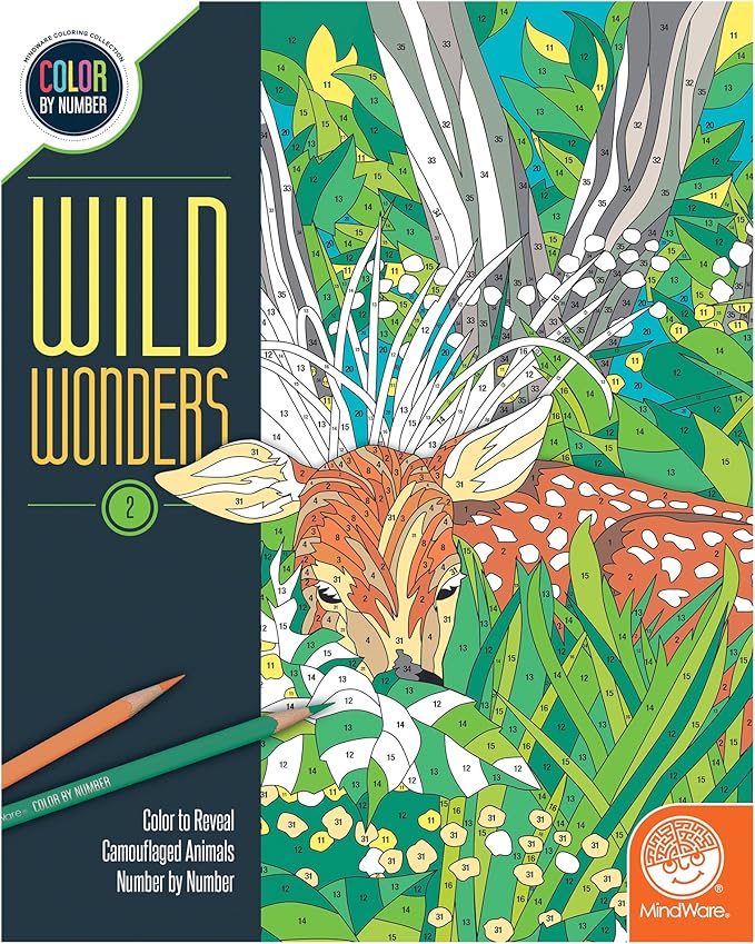 Color By Numbers: Wild Wonders Book 2