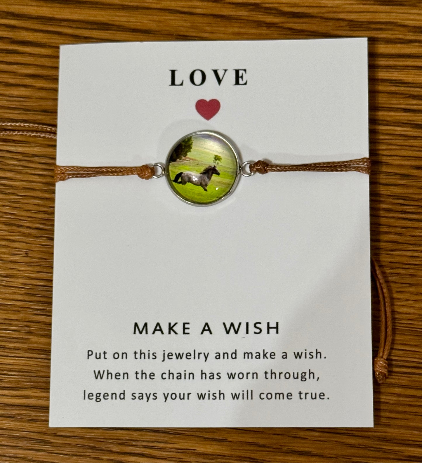Chasing Horses wish bracelet