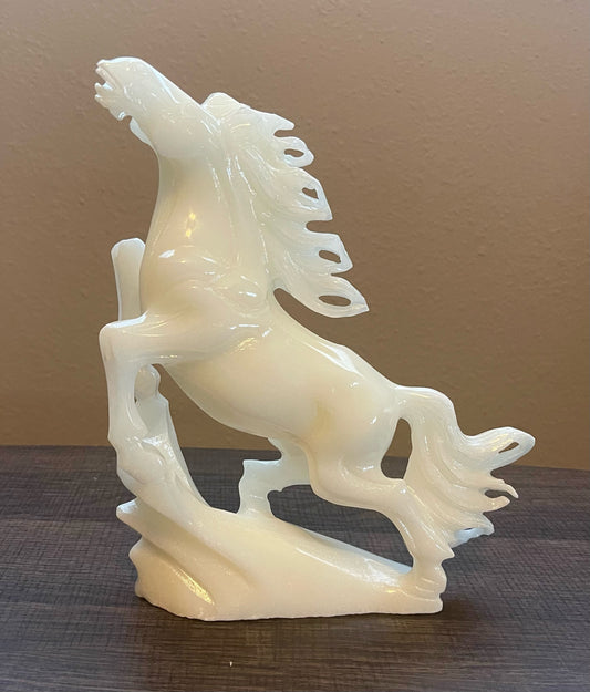 Marble Carved Horse Figurine