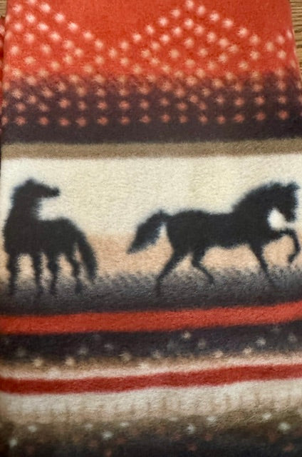 Horse Print Fleece scarves