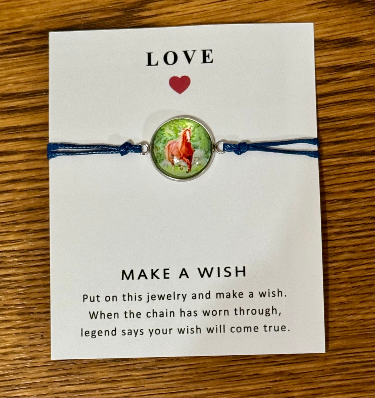 Chasing Horses wish bracelet