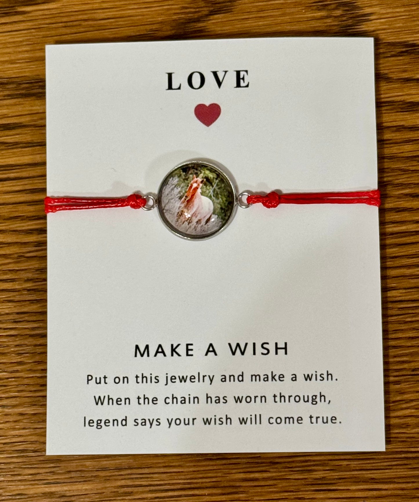 Chasing Horses wish bracelet