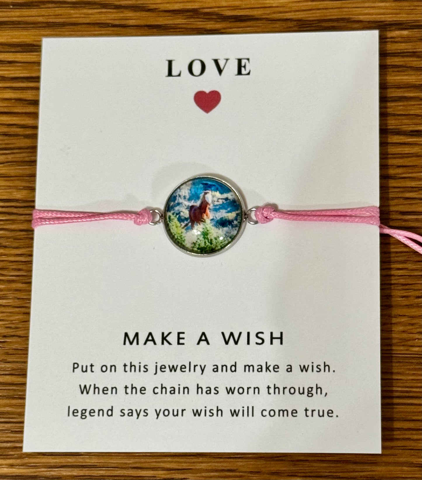 Chasing Horses wish bracelet