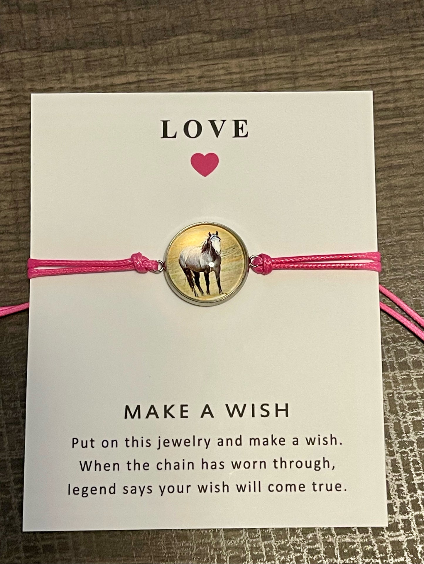Chasing Horses wish bracelet