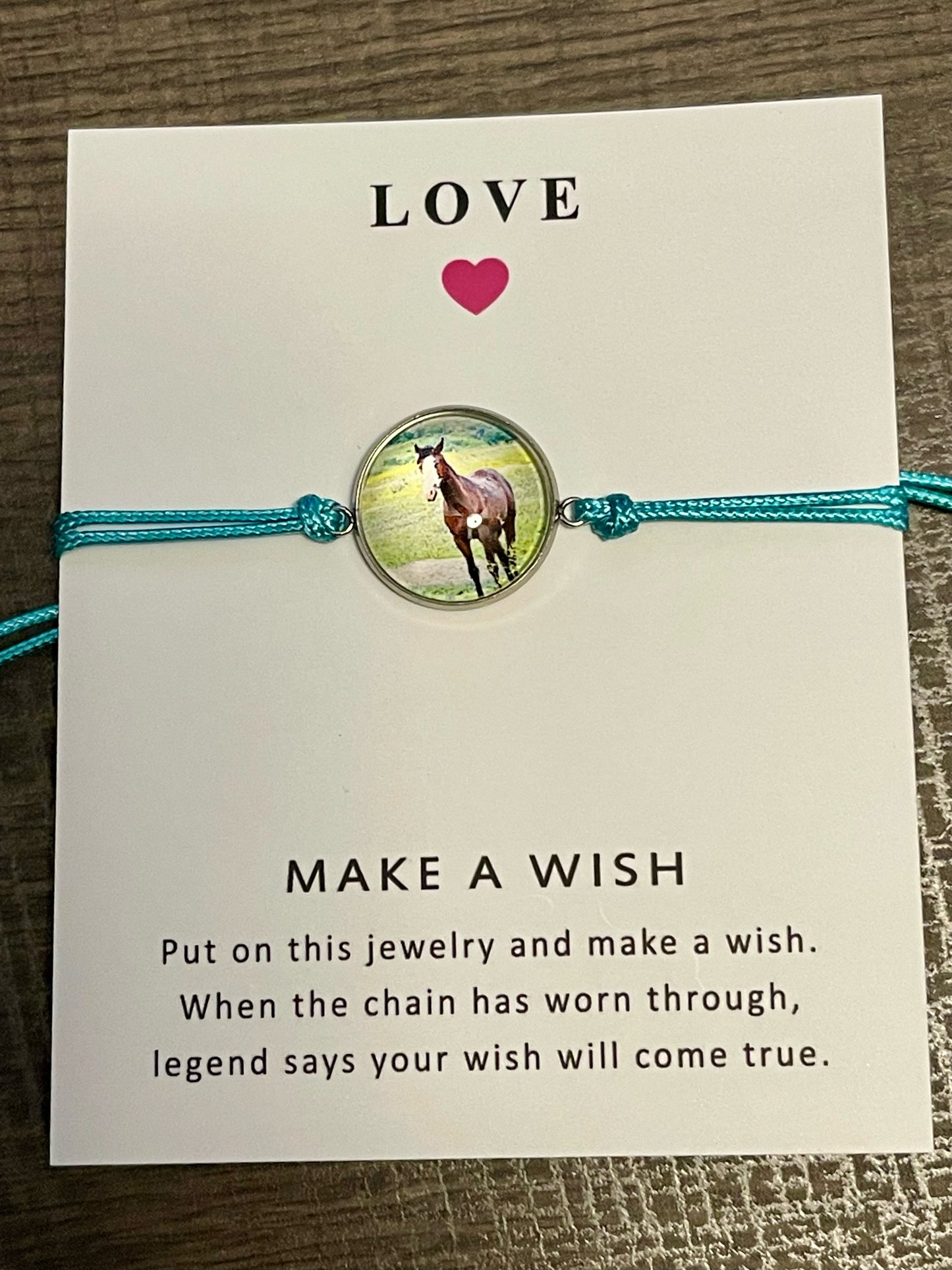 Chasing Horses wish bracelet