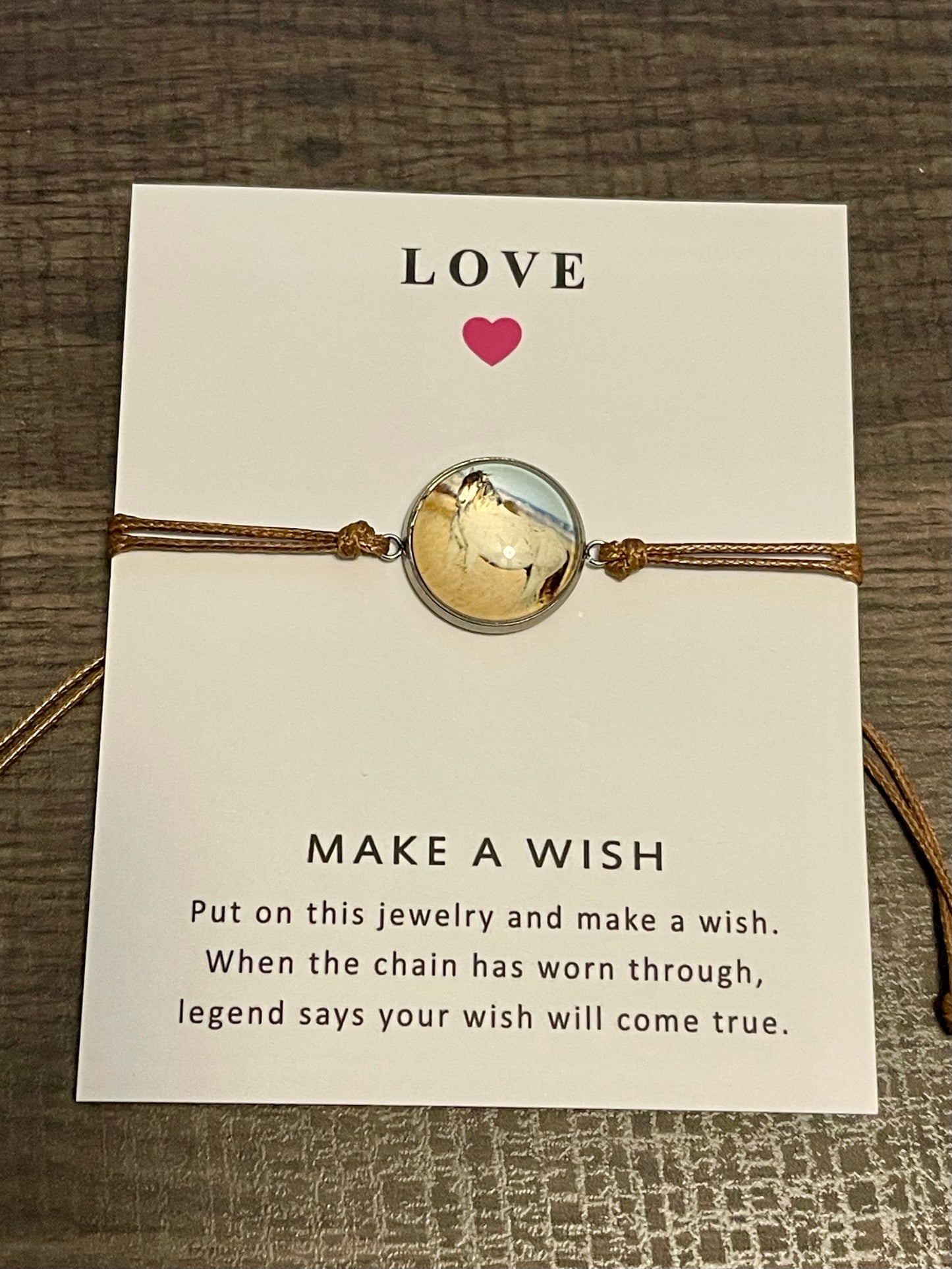 Chasing Horses wish bracelet