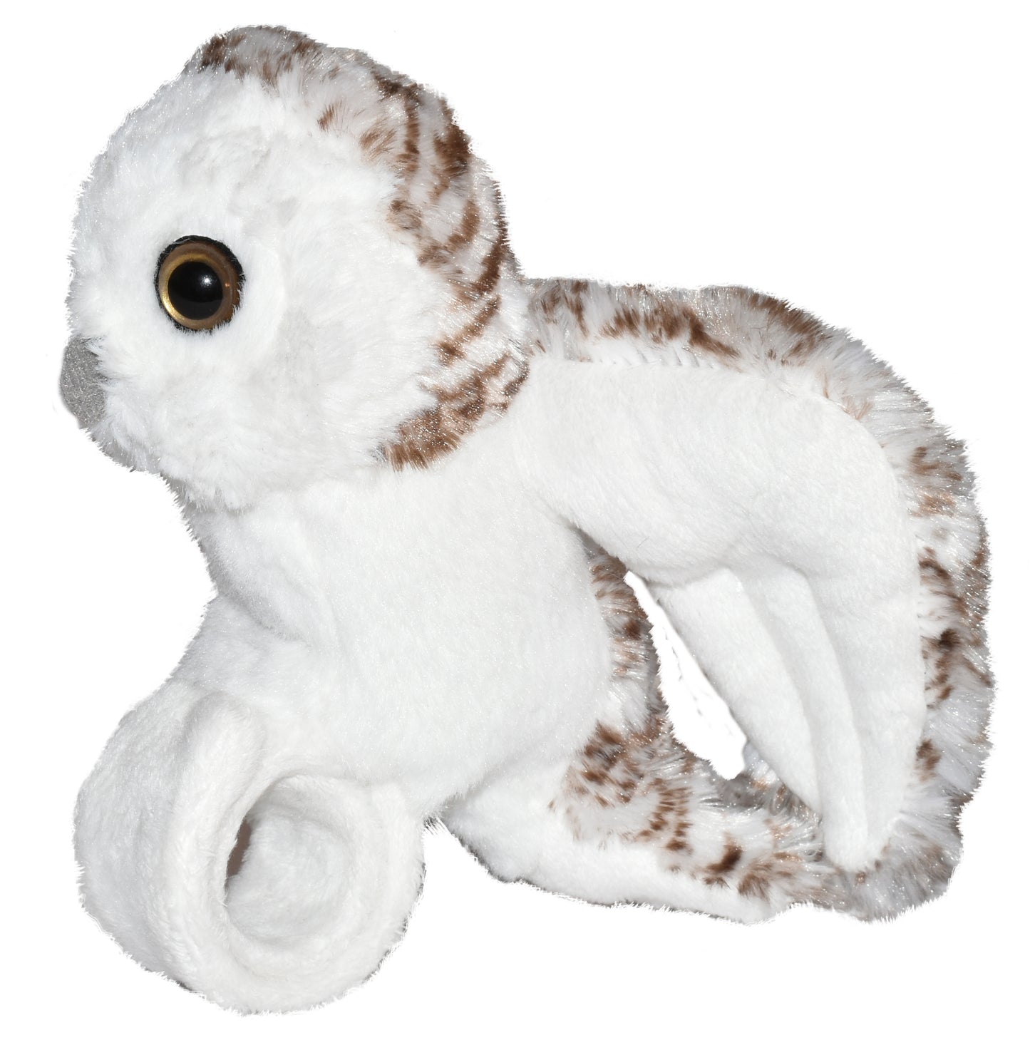 Plush Snowy Owl High Flyer Slap Bracelet with Sound by Wild Republic