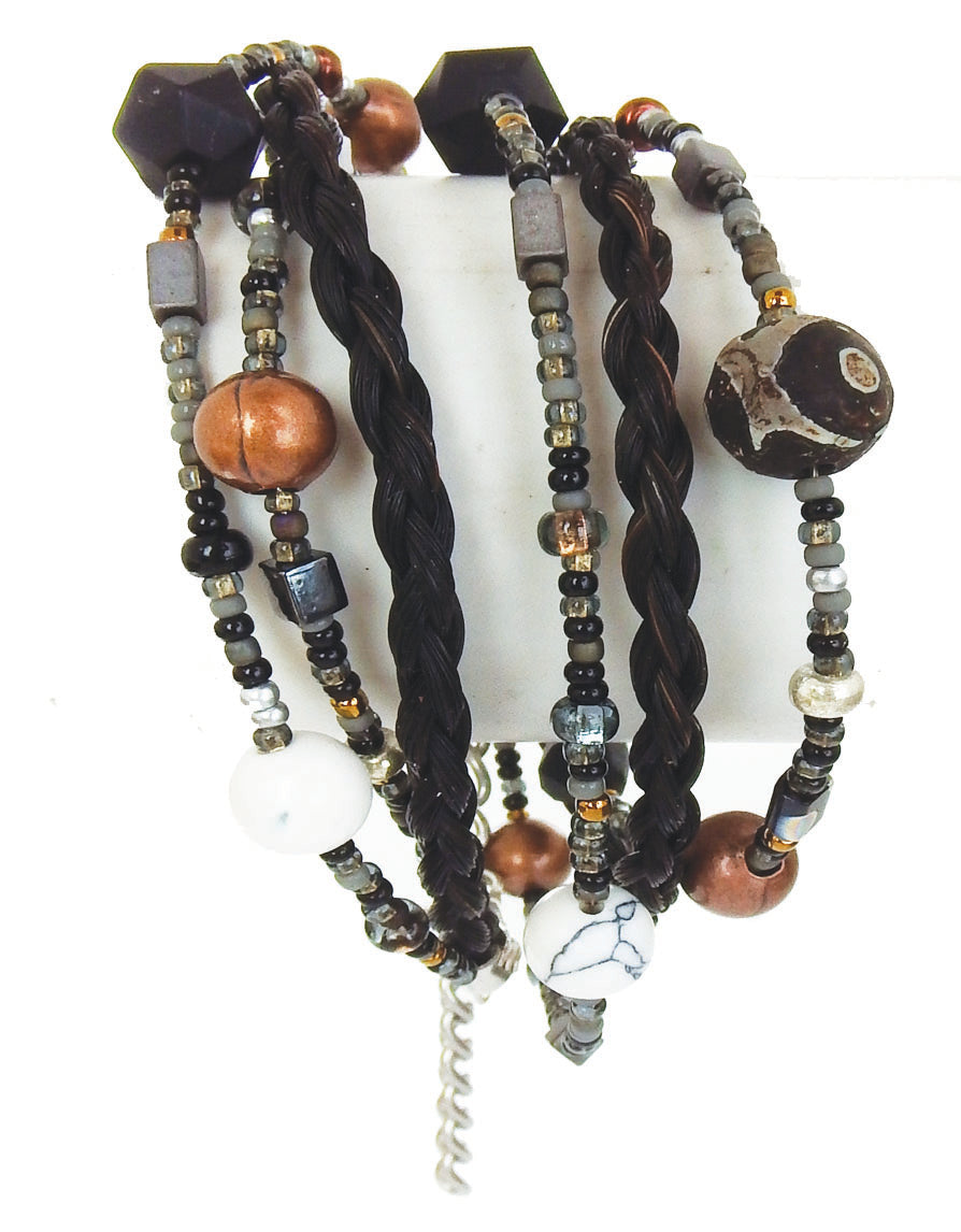 Chunky Horse Hair Wrap Bracelets