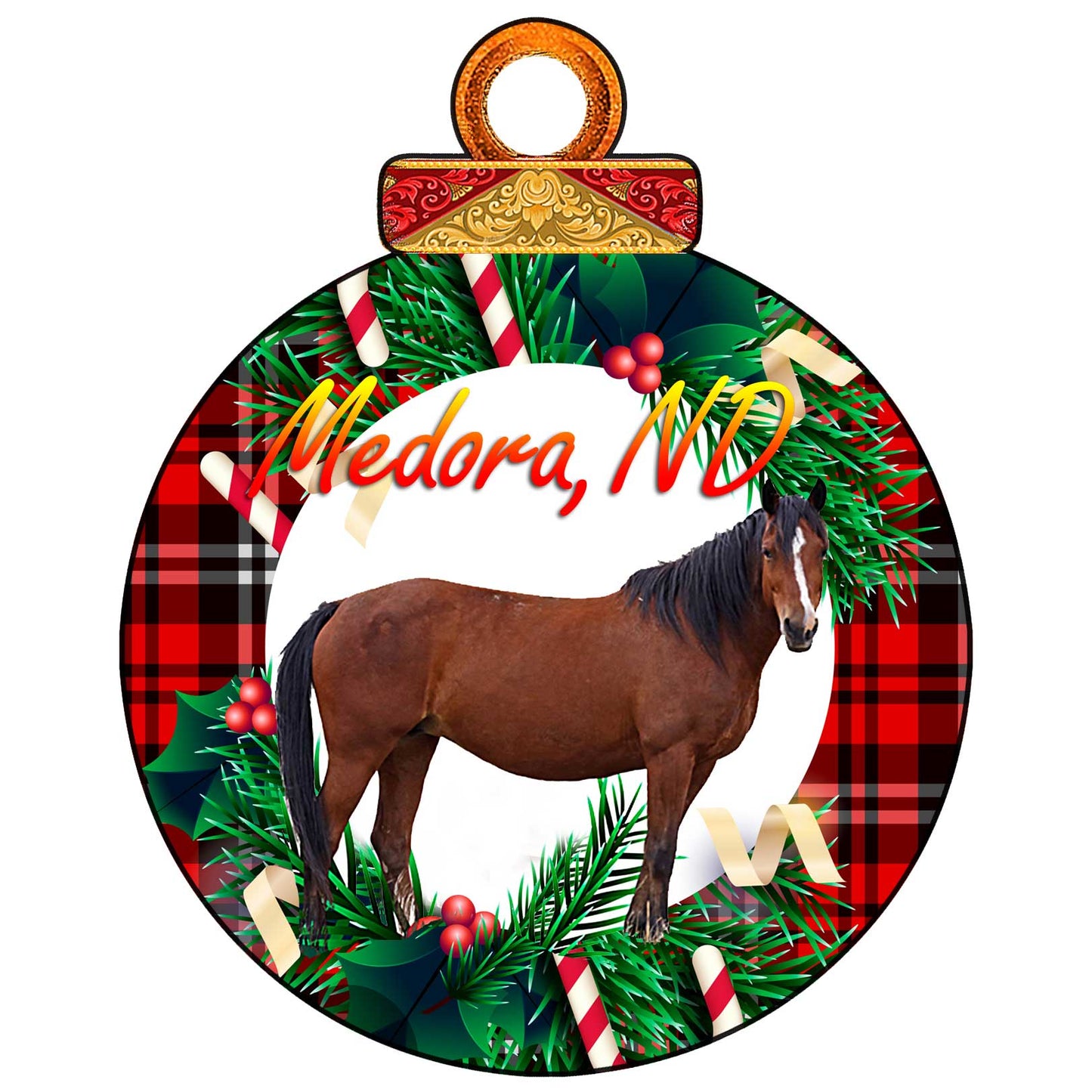 Chasing Horses Wooden ornaments
