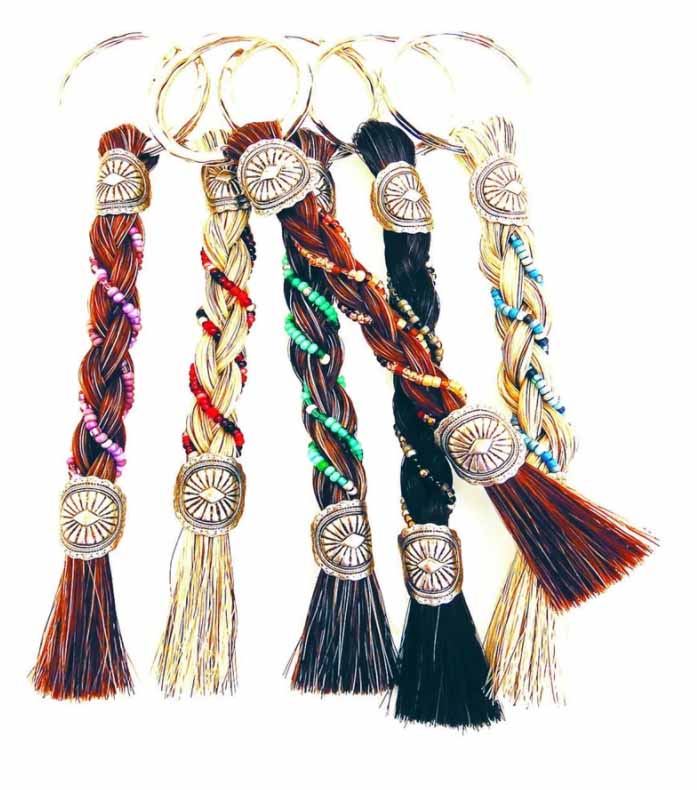 Horse Hair Keychains