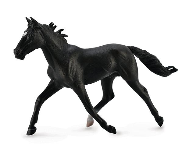 Breyer CollectA BLACK STANDARDBRED PACER STALLION