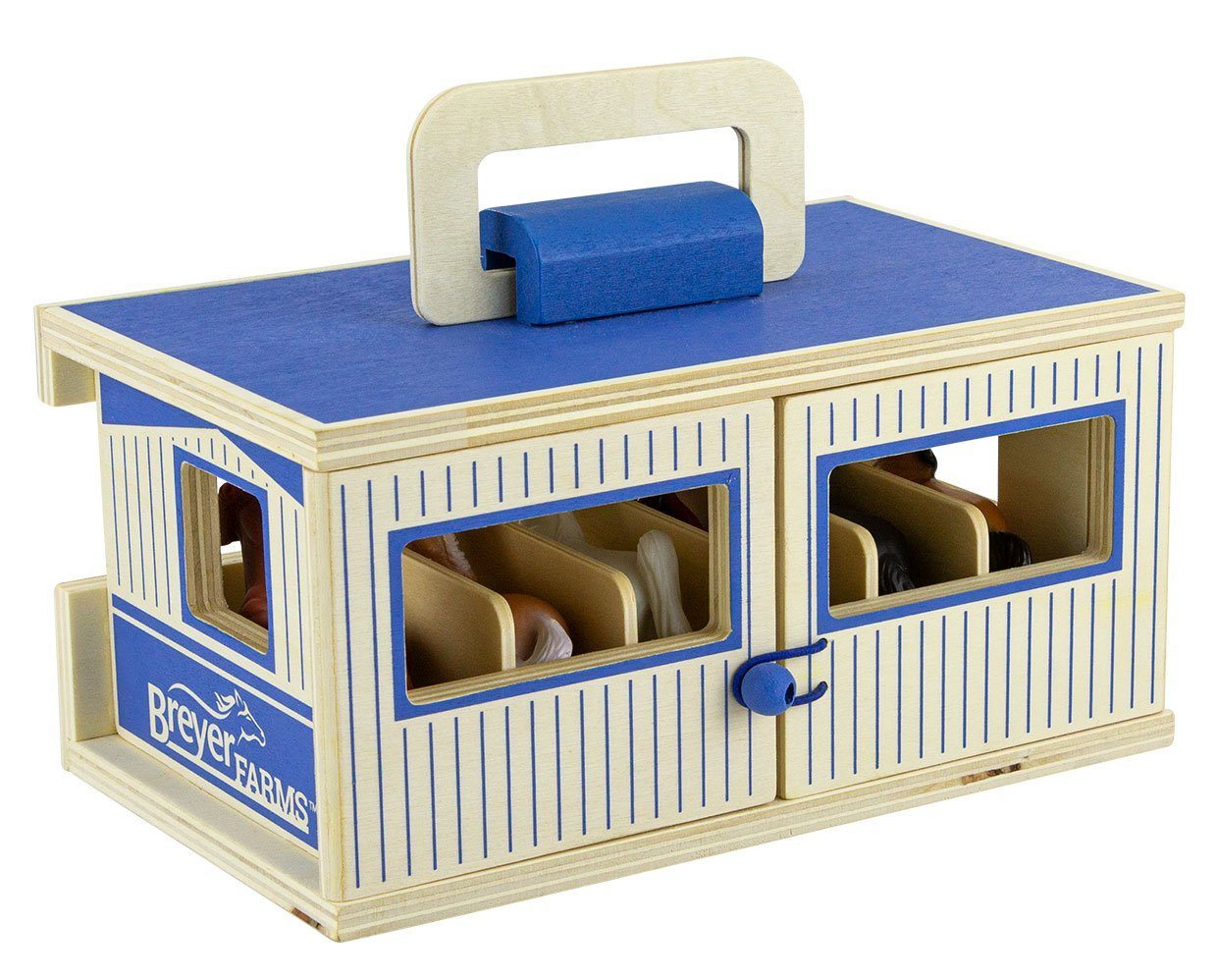 BREYER FARMS™ WOOD CARRY STABLE PLAYSET