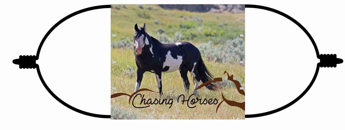 Chasing Horses Adult Face Masks