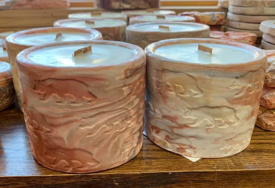 Large Candle by Kicking Bird Pottery