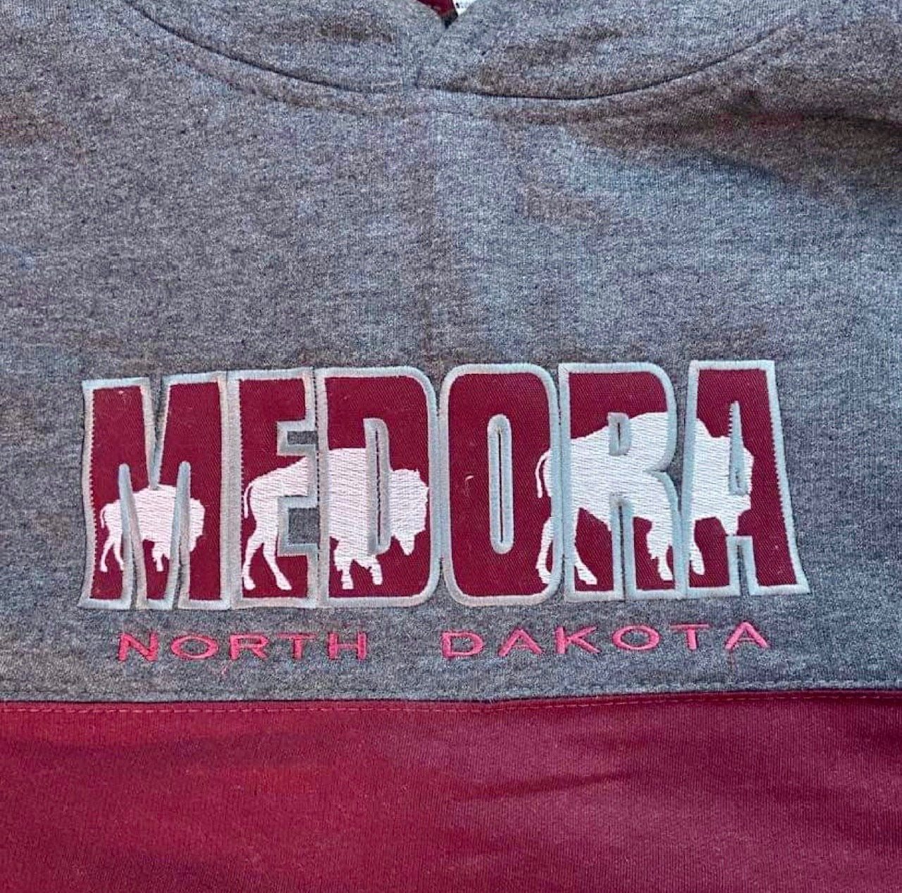 Medora Unisex Pullover Hooded Sweatshirt - Bison