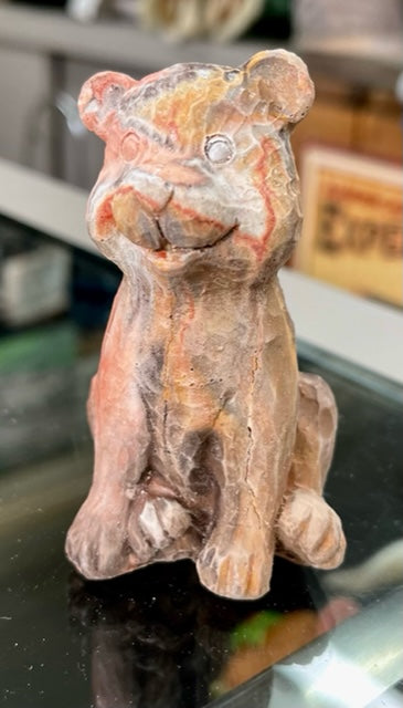 Baby Bear Sitting by Kicking Bird Pottery
