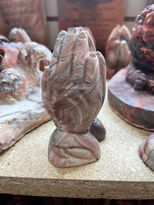 Praying Hands (mini) Kicking Bird Pottery