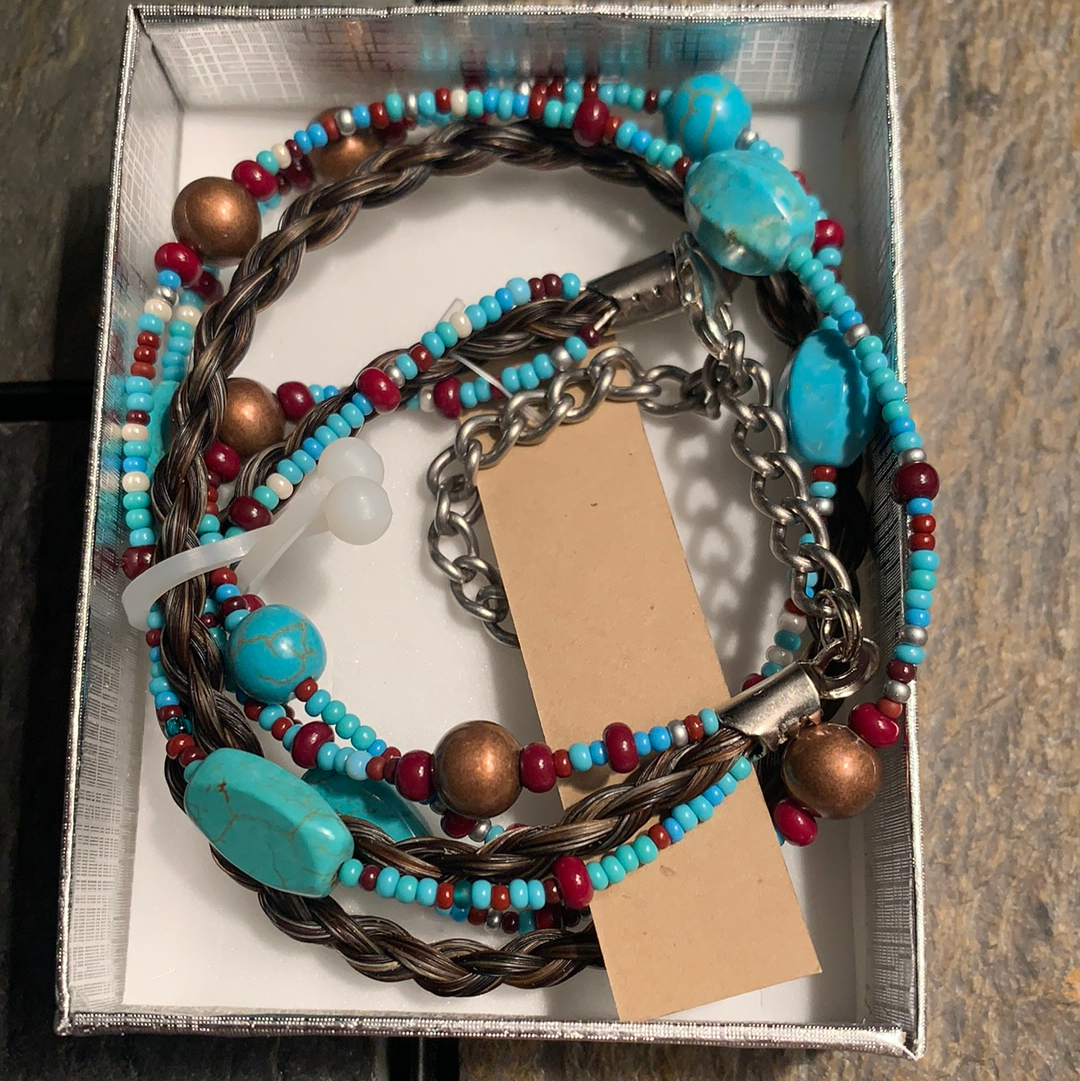 Chunky Horse Hair Wrap Bracelets