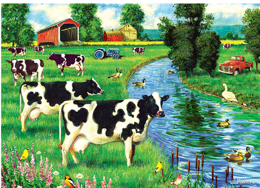 Cow Stream (tray puzzle)