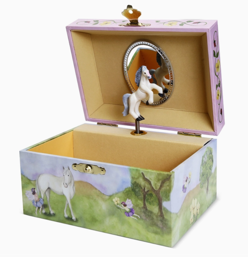 Horse Fairy Musical Jewelry Box - plays DANCE OF THE SUGAR PLUM FAIRY