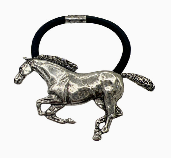 Etched Horse Fashion Hair Tie