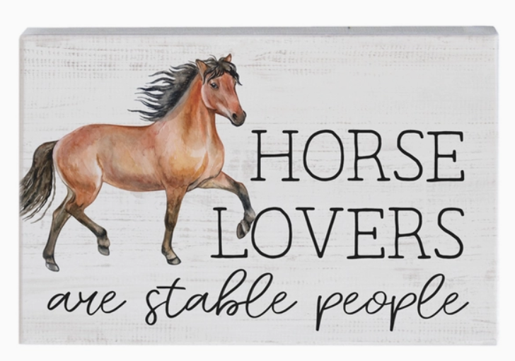 Horse Lovers Are Stable People