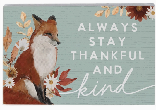 Thankful Kind Fox - Small Talk Rectangle