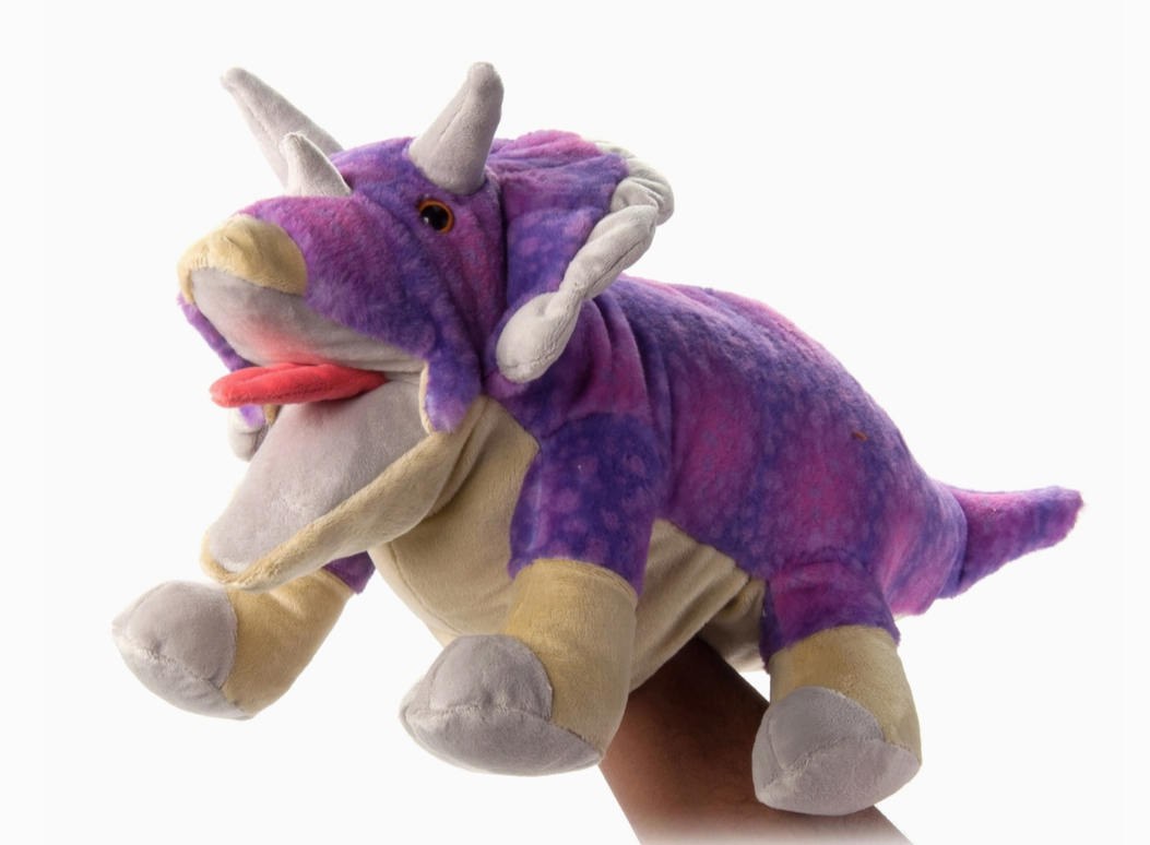 16" (48cm) Puppet Triceratops Purple