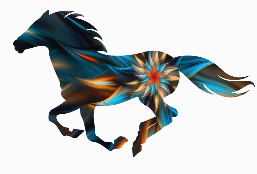 Wisp Small Running Horse Wall Art