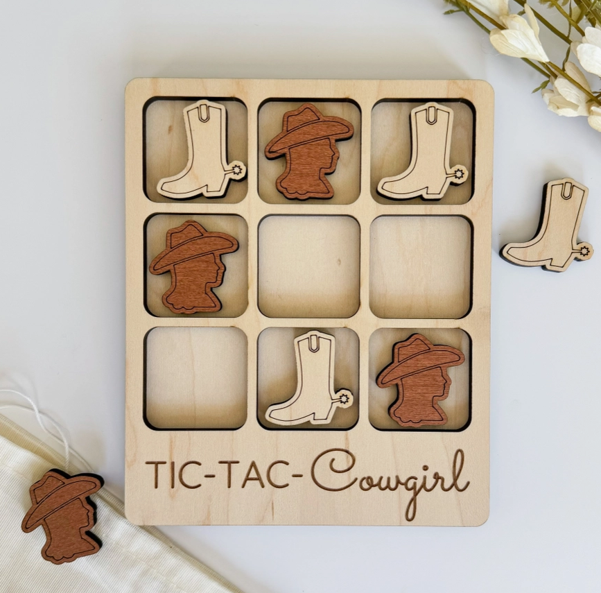 Cowgirl Tic-Tac-Toe