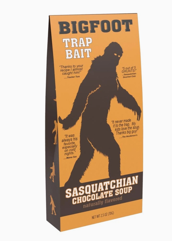 Bigfoot Trap Bait Chocolate Soup (2.5oz Tent Box)