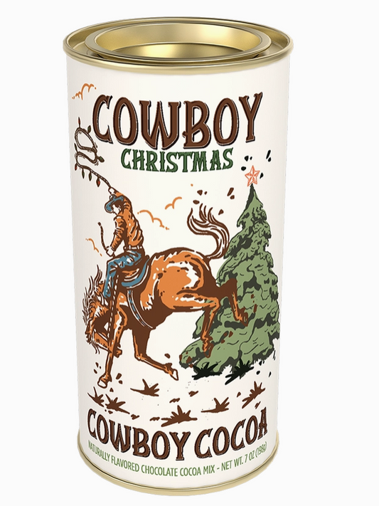 Cowboy Christmas Chocolate Cocoa (7oz Round Tin)