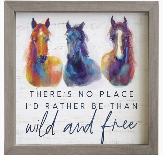 Wild and Free Horses - Rustic Frames