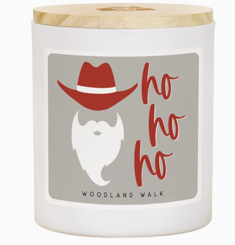 Cowboy Santa Ho Ho Ho - Wdl - Candles